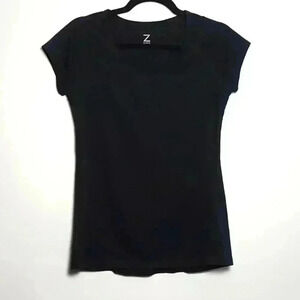 Z by Zella Nordstrom Black Short Sleeve Workout Active Top Shirt Size Small